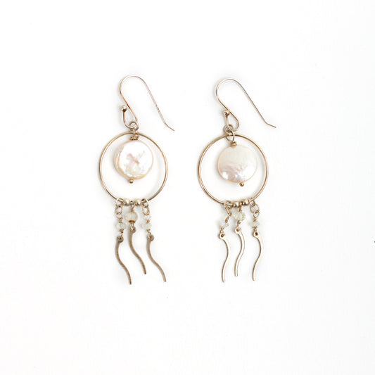 Serenity - Dream Catcher Moonstone Earrings